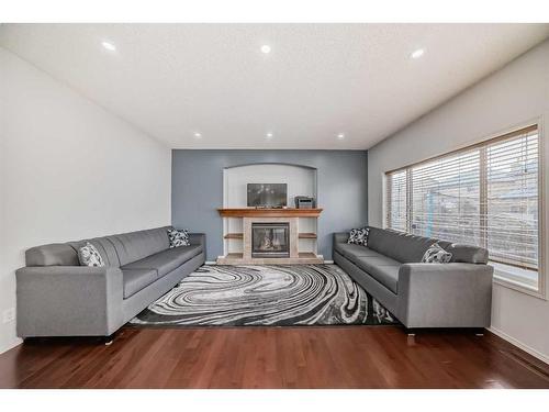 137 Willowmere Way, Chestermere, AB - Indoor Photo Showing Living Room With Fireplace