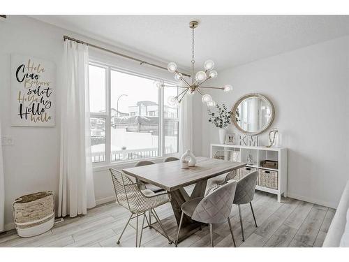 142 Seton Gardens Se, Calgary, AB - Indoor Photo Showing Dining Room