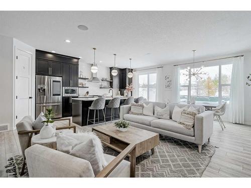 142 Seton Gardens Se, Calgary, AB - Indoor Photo Showing Living Room