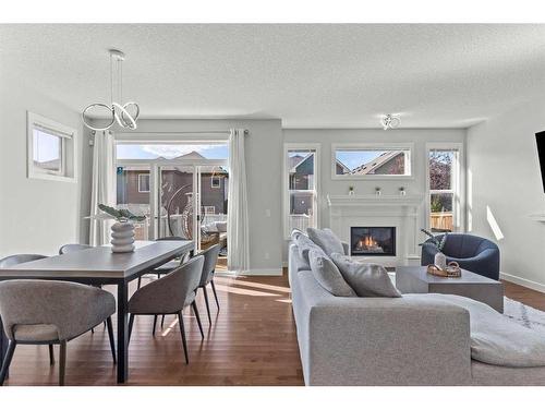 305 Evanspark Gardens Nw, Calgary, AB - Indoor With Fireplace