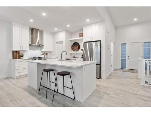 21 Cimarron Estates, Okotoks, AB - Indoor Photo Showing Kitchen With Upgraded Kitchen