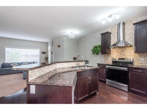 56 Sage Bank Link Nw, Calgary, AB - Indoor Photo Showing Kitchen With Double Sink