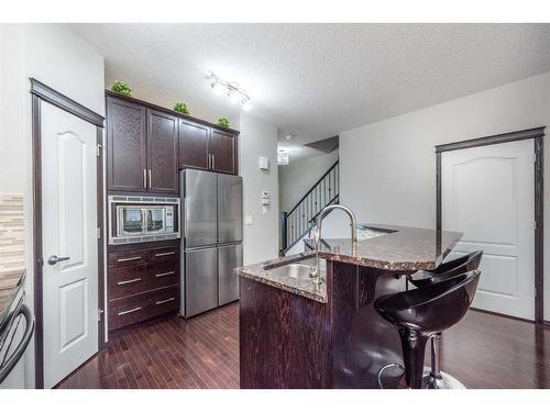 56 Sage Bank Link Nw, Calgary, AB - Indoor Photo Showing Kitchen With Upgraded Kitchen