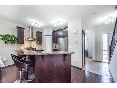 56 Sage Bank Link Nw, Calgary, AB - Indoor Photo Showing Kitchen With Upgraded Kitchen