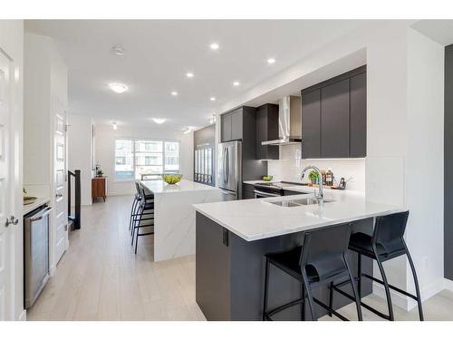 235 South Shore Court, Chestermere, AB - Indoor Photo Showing Kitchen With Stainless Steel Kitchen With Double Sink With Upgraded Kitchen