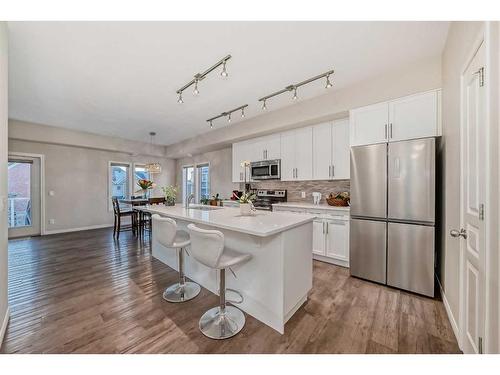 206 Auburn Meadows Walk Se, Calgary, AB - Indoor Photo Showing Kitchen With Stainless Steel Kitchen With Upgraded Kitchen