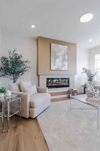 268 Belvedere Drive Se, Calgary, AB - Indoor With Fireplace