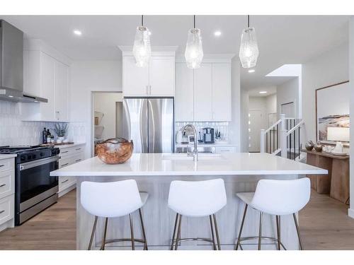 268 Belvedere Drive Se, Calgary, AB - Indoor Photo Showing Kitchen With Upgraded Kitchen