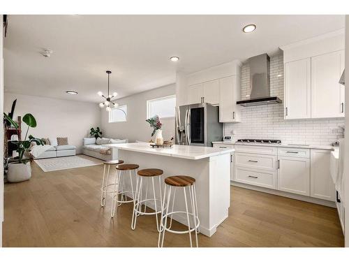 120 Seton Villas Se, Calgary, AB - Indoor Photo Showing Kitchen With Upgraded Kitchen