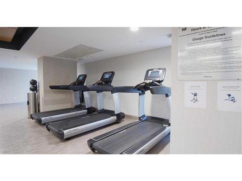 2105-1122 3 Street Se, Calgary, AB - Indoor Photo Showing Gym Room