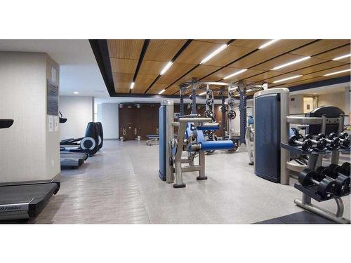 2105-1122 3 Street Se, Calgary, AB - Indoor Photo Showing Gym Room