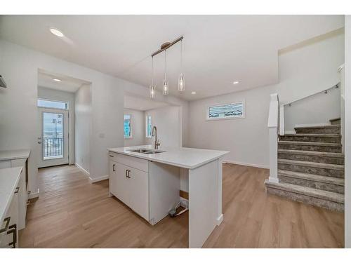 359 Sora Boulevard Se, Calgary, AB - Indoor Photo Showing Kitchen With Double Sink