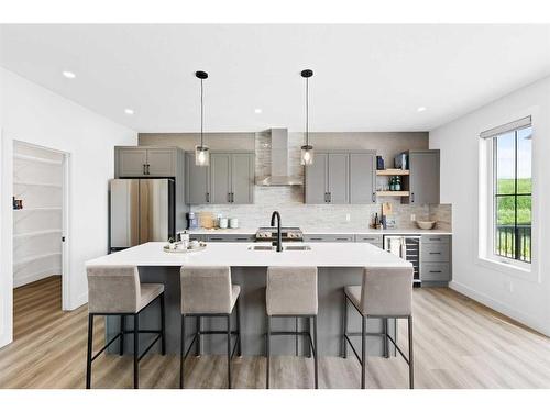 12 Belvedere Terrace Se, Calgary, AB - Indoor Photo Showing Kitchen With Double Sink With Upgraded Kitchen