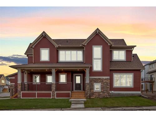 255 Baneberry Way, Airdrie, AB - Outdoor With Deck Patio Veranda With Facade