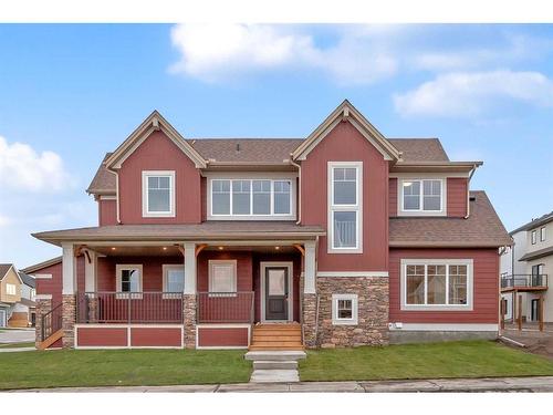 255 Baneberry Way, Airdrie, AB - Outdoor With Deck Patio Veranda With Facade