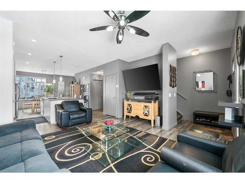 236 Copperstone Cove Se, Calgary, AB - Indoor Photo Showing Living Room