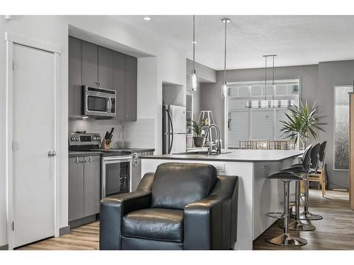 236 Copperstone Cove Se, Calgary, AB - Indoor Photo Showing Kitchen With Upgraded Kitchen