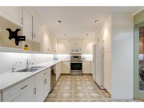 3935 Brooklyn Crescent Nw, Calgary, AB - Indoor Photo Showing Kitchen With Double Sink