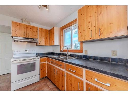 3036 Dover Crescent Se, Calgary, AB - Indoor Photo Showing Kitchen With Double Sink