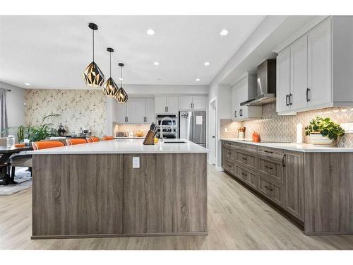 56 Legacy Bay Se, Calgary, AB - Indoor Photo Showing Kitchen With Upgraded Kitchen