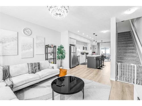 307 Copperstone Manor Se, Calgary, AB - Indoor Photo Showing Living Room