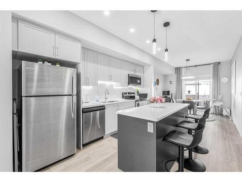 307 Copperstone Manor Se, Calgary, AB - Indoor Photo Showing Kitchen With Stainless Steel Kitchen With Upgraded Kitchen