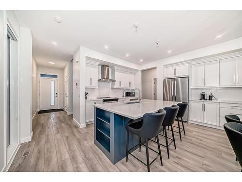 311 Seton Road Se, Calgary, AB - Indoor Photo Showing Kitchen With Upgraded Kitchen