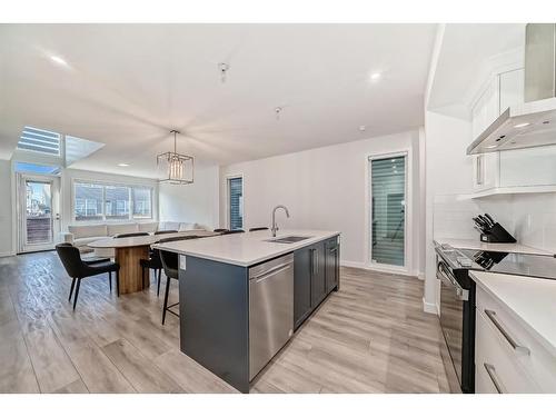 311 Seton Road Se, Calgary, AB - Indoor Photo Showing Kitchen With Upgraded Kitchen