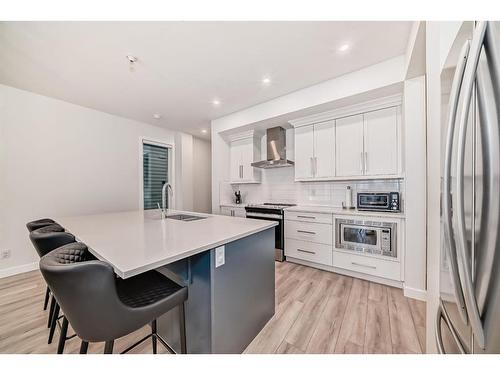 311 Seton Road Se, Calgary, AB - Indoor Photo Showing Kitchen With Stainless Steel Kitchen