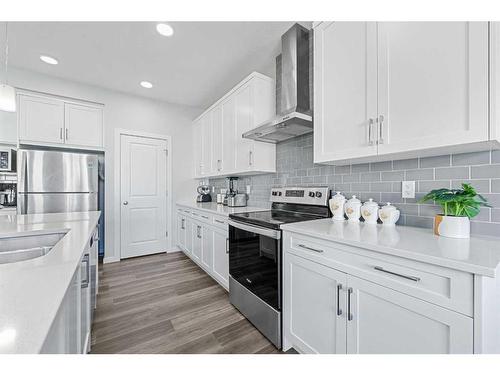 148 Savanna Drive Ne, Calgary, AB - Indoor Photo Showing Kitchen With Stainless Steel Kitchen With Upgraded Kitchen