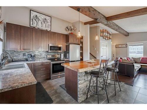 9028 Fairmount Drive Se, Calgary, AB - Indoor Photo Showing Kitchen With Double Sink