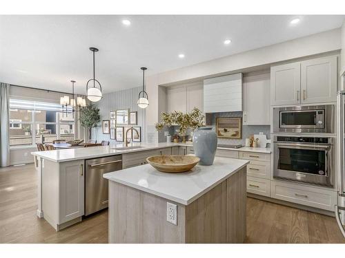 80 Magnolia Green Se, Calgary, AB - Indoor Photo Showing Kitchen With Stainless Steel Kitchen With Upgraded Kitchen