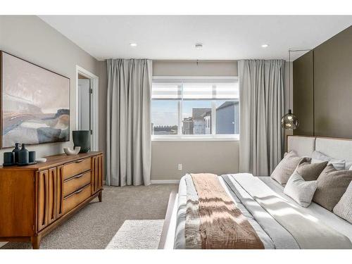 1119 Mahogany Boulevard Se, Calgary, AB - Indoor Photo Showing Bedroom