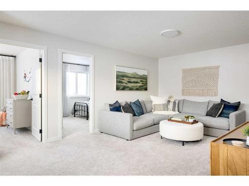 52 Creekview Manor Sw, Calgary, AB - Indoor Photo Showing Living Room