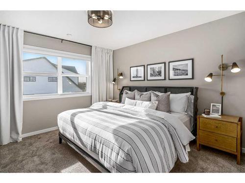 1121 Mahogany Boulevard Se, Calgary, AB - Indoor Photo Showing Bedroom