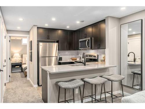 1121 Mahogany Boulevard Se, Calgary, AB - Indoor Photo Showing Kitchen With Stainless Steel Kitchen With Upgraded Kitchen