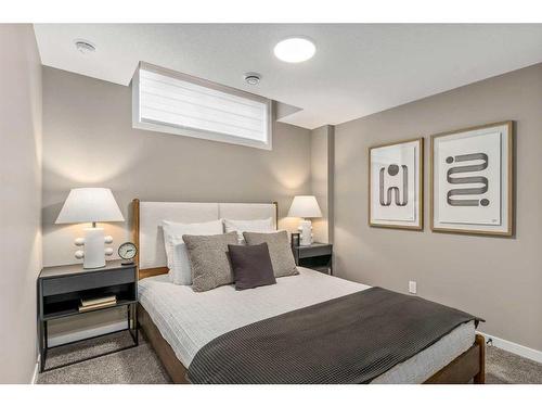 1121 Mahogany Boulevard Se, Calgary, AB - Indoor Photo Showing Bedroom