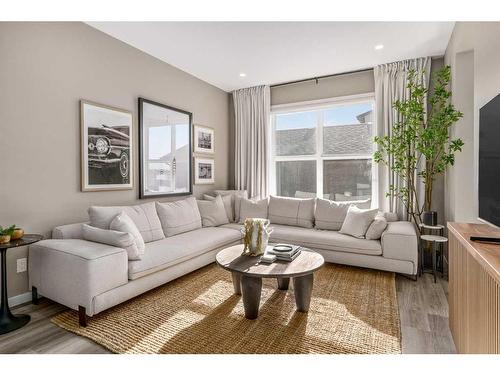 1121 Mahogany Boulevard Se, Calgary, AB - Indoor Photo Showing Living Room