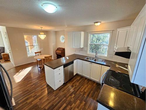 Unit #1-26 Quigley Drive, Cochrane, AB - Indoor Photo Showing Kitchen With Double Sink