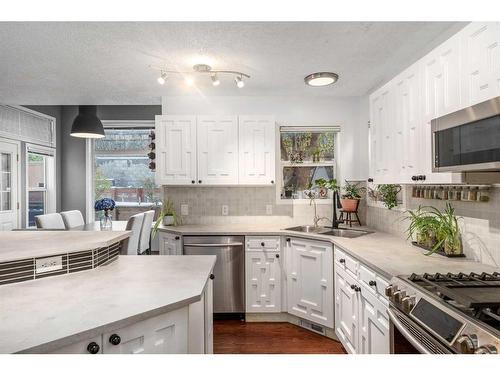 278 Panorrama Hills Lane Nw, Calgary, AB - Indoor Photo Showing Kitchen With Double Sink With Upgraded Kitchen