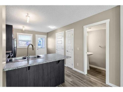 74 Auburn Bay Link Se, Calgary, AB - Indoor Photo Showing Kitchen With Double Sink