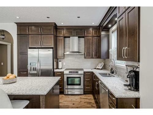 18 Discovery Heights Sw, Calgary, AB - Indoor Photo Showing Kitchen With Stainless Steel Kitchen With Double Sink With Upgraded Kitchen