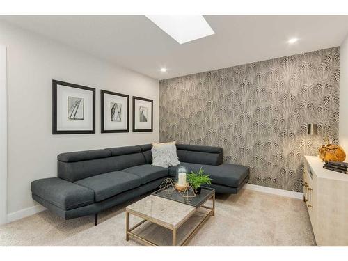 1177 Iron Landing Avenue, Crossfield, AB - Indoor Photo Showing Living Room