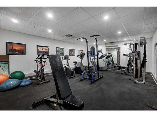 314-1321 Kensington Close Nw, Calgary, AB - Indoor Photo Showing Gym Room