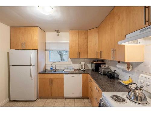 121 Holmwood Avenue Nw, Calgary, AB - Indoor Photo Showing Kitchen With Double Sink