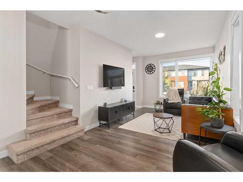 53 Homestead Boulevard Ne, Calgary, AB - Indoor Photo Showing Living Room