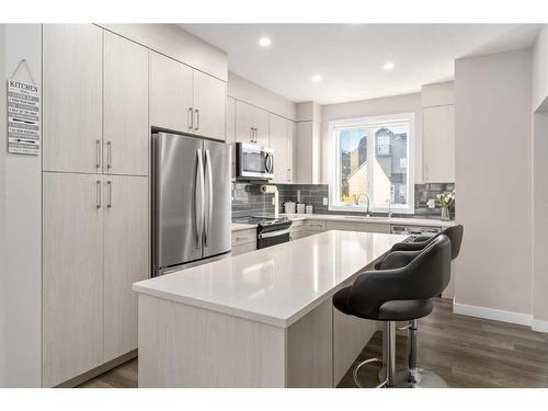 53 Homestead Boulevard Ne, Calgary, AB - Indoor Photo Showing Kitchen With Stainless Steel Kitchen