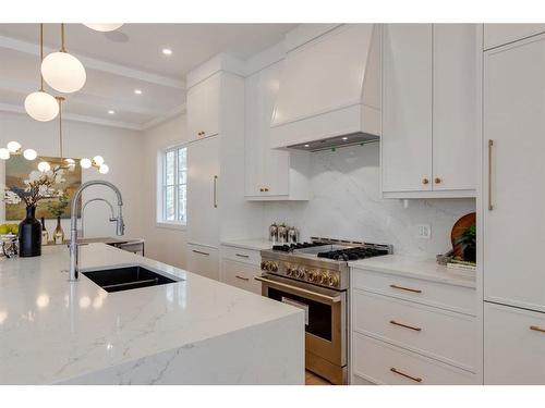 1635 Bowness Road Nw, Calgary, AB - Indoor Photo Showing Kitchen With Double Sink With Upgraded Kitchen