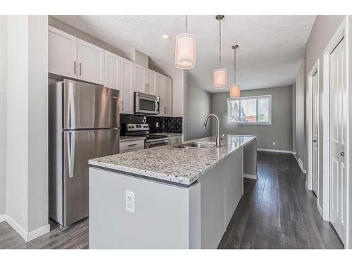 688 Copperpond Boulevard Se, Calgary, AB - Indoor Photo Showing Kitchen With Upgraded Kitchen