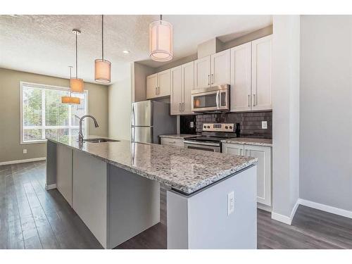 688 Copperpond Boulevard Se, Calgary, AB - Indoor Photo Showing Kitchen With Upgraded Kitchen